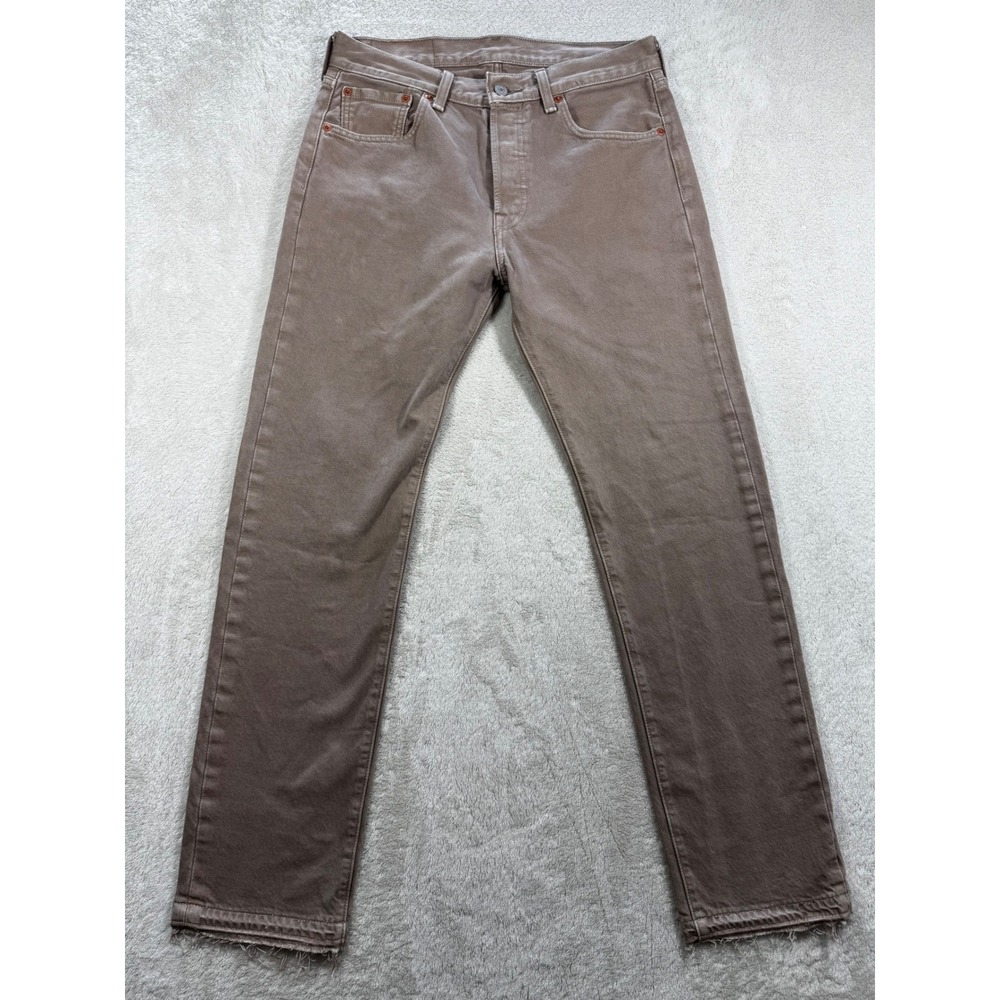 Levi's‎ Mens 501 Original Fit Button Fly Tan Jeans 29x30 Meas: 30x30